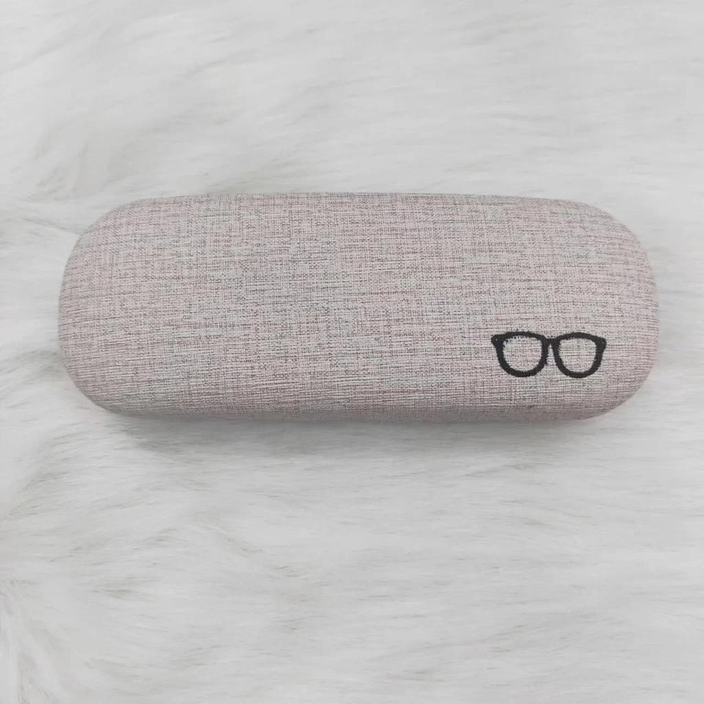 Fashion Glasses Case Hard Shell Linen Fabrics Eyewear Cases Cover Protective for Men Women Sunglasses Eyeglasses Glasses Box