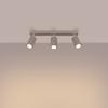 Carbon ceiling lamp 3L taupe