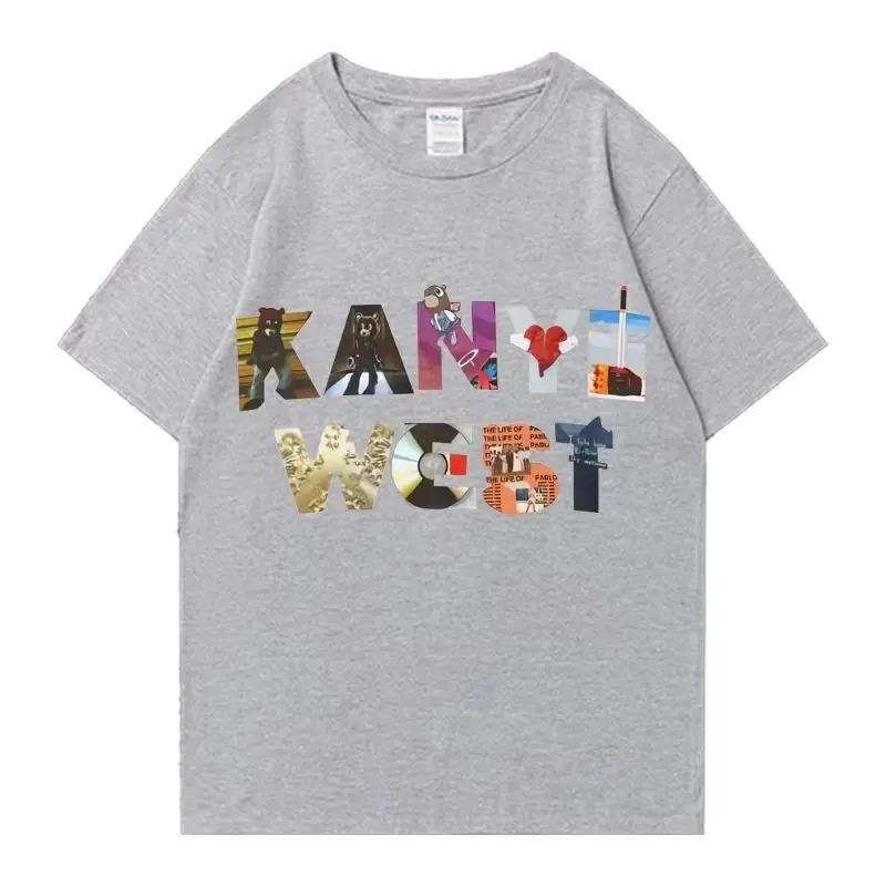 Y2K HipHop Kanye West Album TShirt Harajuku Fashion Graphic Apparel Vintage Street Style Short Sleeve Unisex Women Men Tshirt