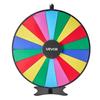 914 mm Spinning Prize Wheel, 18 Slots Spinning Wheel with Stand, Adjustable Height Win Fortune Roulette with a Dry Erase and 2 Markers, 6 Colors, Easy