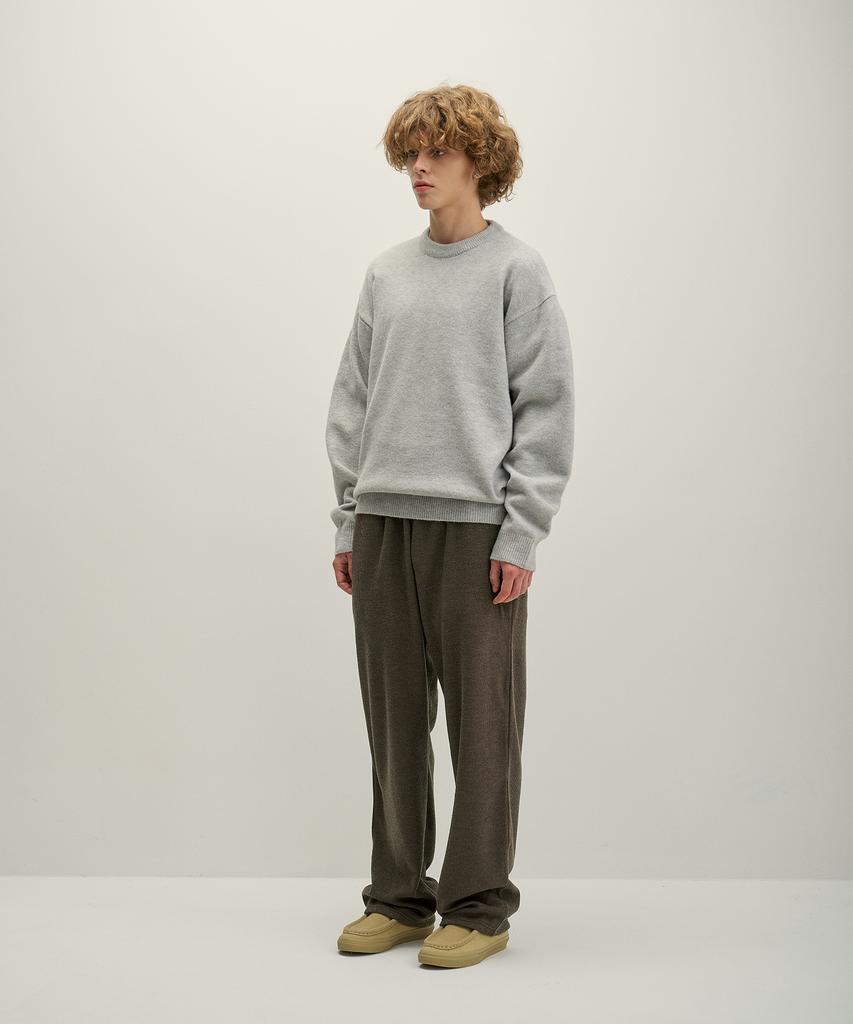 GNOK Herasi Wool Round Knit [Light Gray]