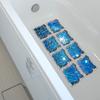8Pcs 3D Bathtub Anti-Slip Stickers - Waterproof PVC Bathroom Safety Decals - Decorative 13x13cm Removable Self-Adhesive Mural