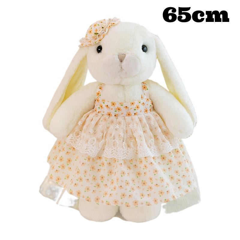 Floral Print Princess Bunny Plush Toy Perfect Birthday Gift For Adults