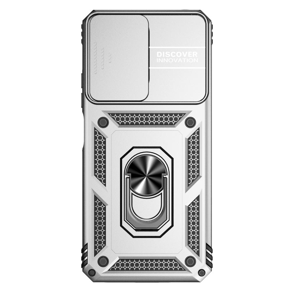 Для Xiaomi Редми Примечание 12 (5G)/ Xiaomi Poco X5 Бронированный чехол для телефона Защита объектива камеры Металлическое кольцо-подставка Противоударный чехол