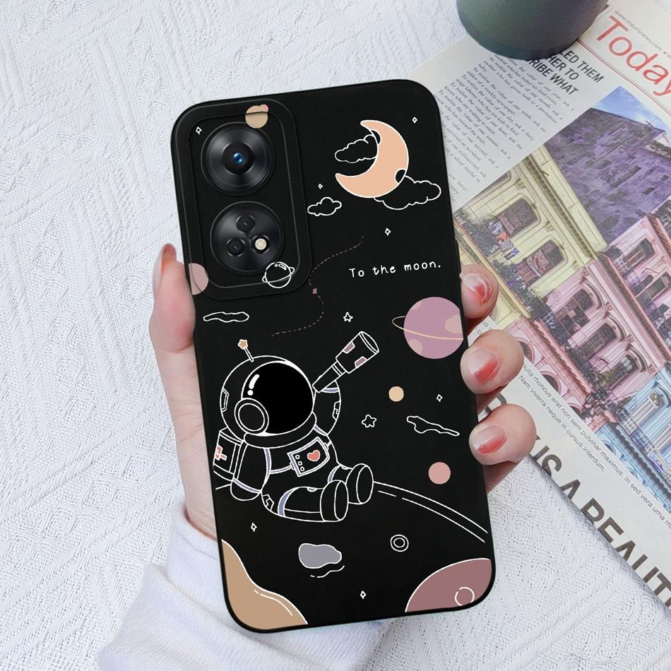Чехол для телефона OPPO Reno 8T 4G 5G 8Z 8Lite, чехол с мультяшной камерой, бампер из жидкого силикона для OPPO Reno8 T, чехлы, подарок