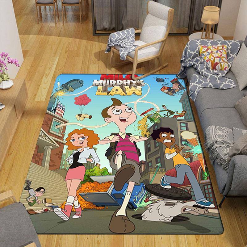Milo Murphy's Law Rug Floor Mat for Living Room or Bedroom Soft and Comfortable Carpet a Gift for Birthday and Holiday.DFF0925487