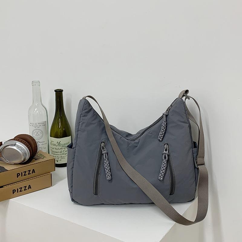 Сумка-тоут большой вместимости студенческая весенняя универсальная повседневная сумка через плечо женская модная сумка-пельмень