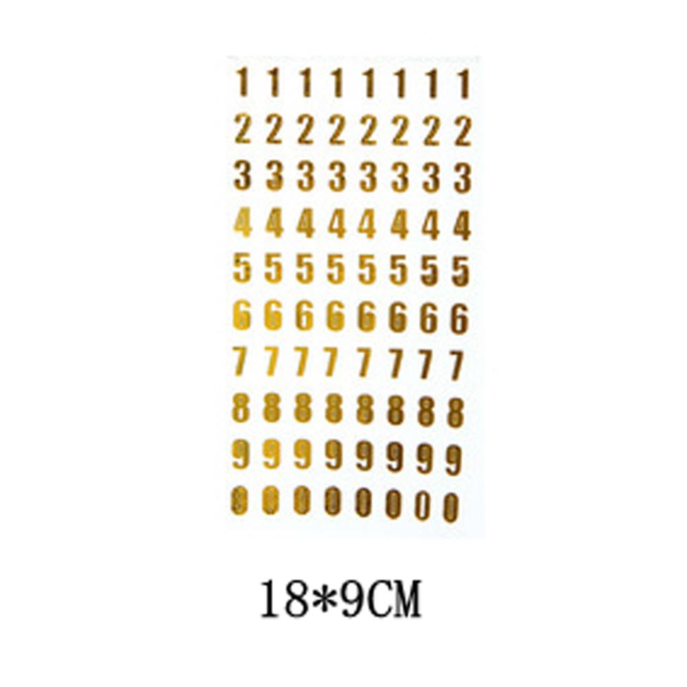 DIY Scrapbooking Notebook Journaling Number Sticker Hand Book Alphabet Stickers Decoration Tools