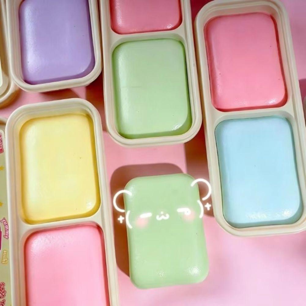 Anxiety Relief Sticky Box Cake Squishy Toy Creative Realistic Cake Pinch Home Decoration