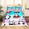 Panda Tiger Bedding Set 3D Printed Animal Duvet Cover Twin Full Queen King Double UK Supking Sizes Bed Linen Pillowcase