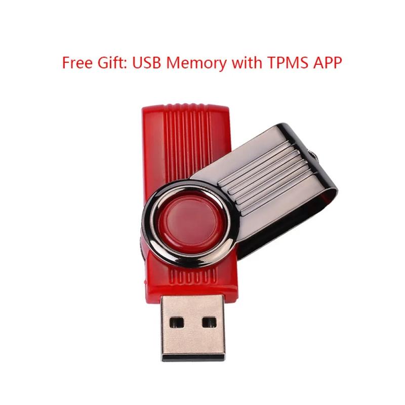 Usb Android Tpms система контроля давления в шинах дисплей сигнализация внутренняя внешняя 4 датчика для автомобильного навигационного радио