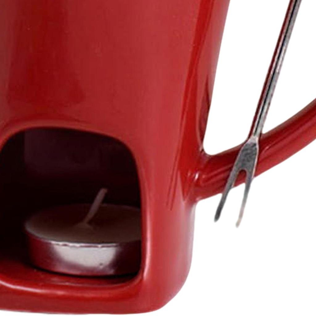 Кружка для фондю с ложкой Керамическая Мини Многофункциональная Чашка для плавления Сыр Масло Конфеты Подогреватель Кружка для Фондю Десертов Масло Карамель