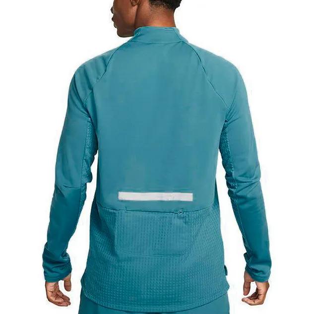 Nike T Shirts Men's Blue Stand Collar Moderate Straight Fit (Unisex) T-Shirts DV9298 379