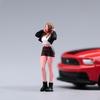 Фигурка девушки с длинными волосами 1/64 Модель Аксессуар для DIY Диорамы Поезд Железнодорожный Декор Сказочный Сад Микро