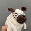 Pug Dog Stuffed Doll Funny Cuddly Animal Plush Toy Dog Plushie Pillow Gift for Birthday Christmas Easter Home Decor
