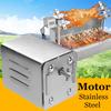 70kgs 15W Charcoal BBQ Stainless Steel Grill Outdoors Roaster Lamb Goat Chicken Spit Rotisseries Cooking Electric Motor