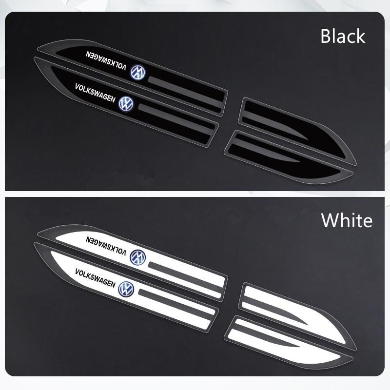OBTLU1 New 2pcs Epoxy Sticker Car Fender Side Wing Emblem Badge Sticker For VW Volkswagen Polo Jetta Golf Passat Tiguan Touran