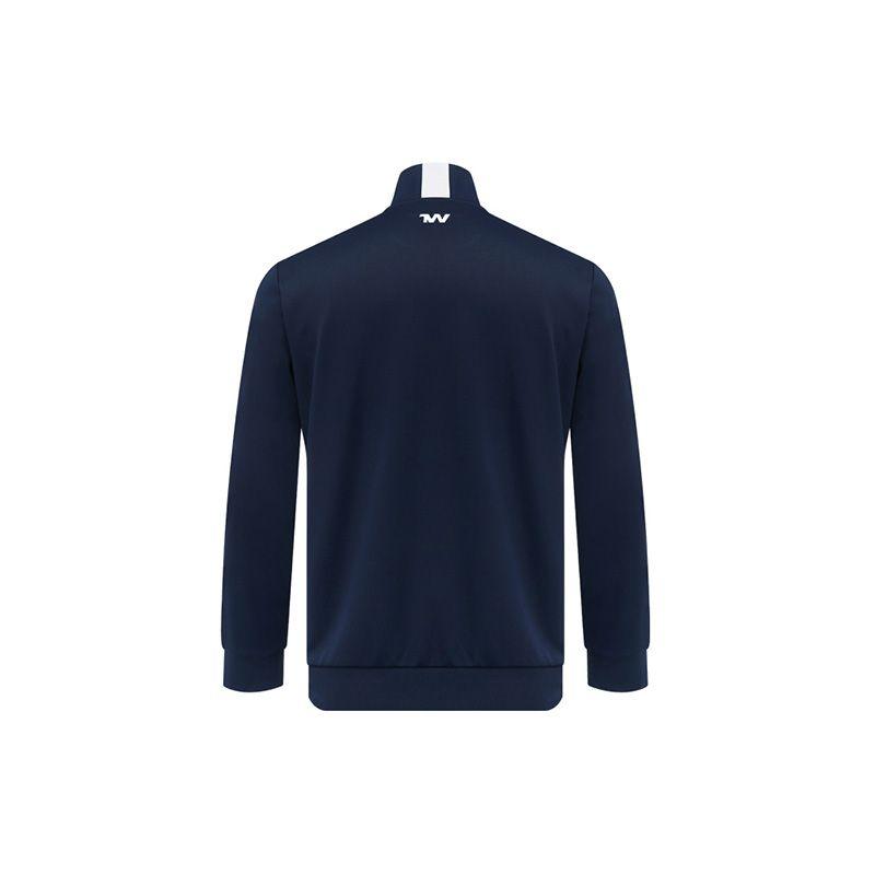 Under Armour Logo Print Color Block Knit Sports Jacket Men Outerwear Academy-Blue 21500440-408