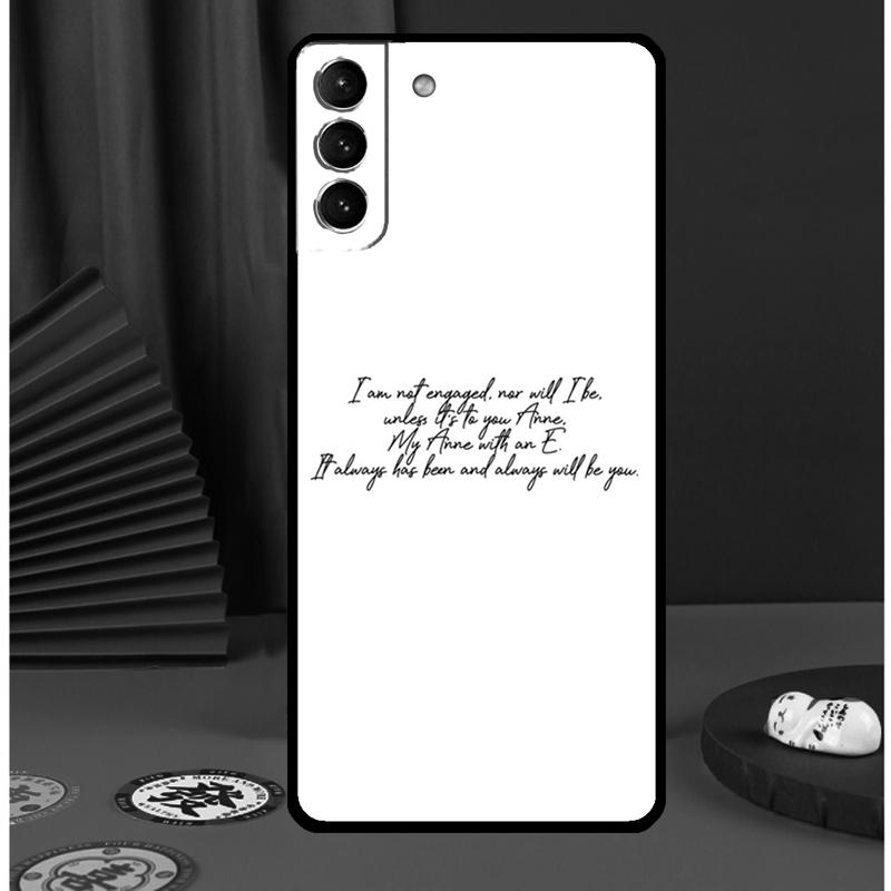 Чехол для телефона Anne with an E для Samsung Galaxy S24 Ultra S9 S10 S20 FE S21 S22 S23 Plus S25 Ultra Задняя крышка