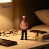 Коллекционная 3D-печатная фигурка Инопланетного Искусства с Худи и Наушниками, Модный Настольный Эстетичный Орнамент для Украшения Комнаты, Статуэтка в Киберстиле