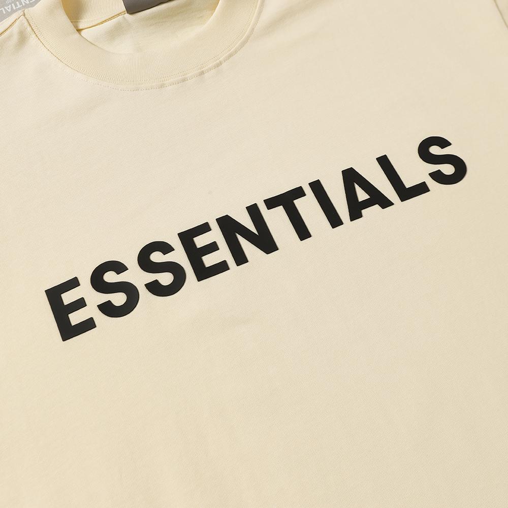 F101 Fear Of God Essentials Свободная футболка с принтом букв Свитшот с круглым вырезом - Унисекс Уличная одежда Пуловер