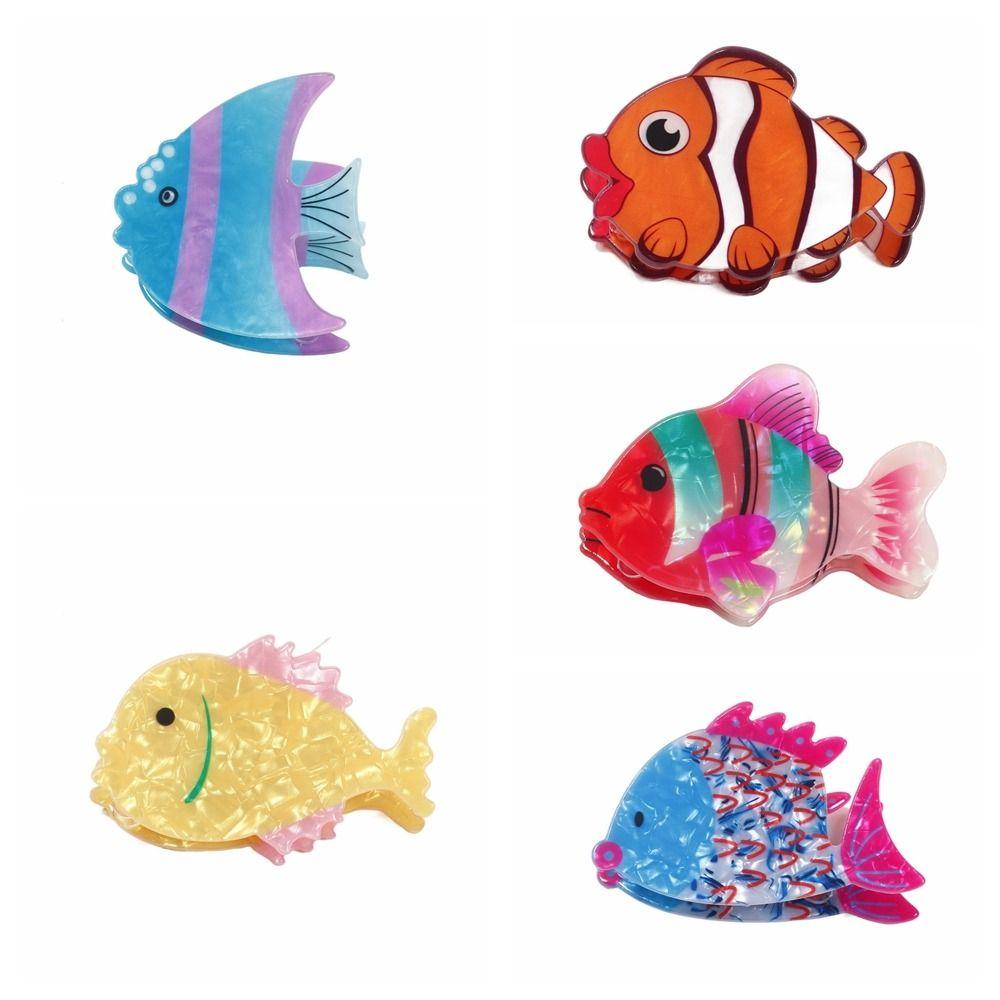 Animal PVC Claw Clip Sea Creature Large Shark Clip Cute Fish Hair Claw  Daily
