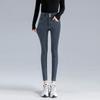 Small-footed Jeans Women's High-waisted 2025 New Autumn and Winter Clothing Elastic, Slim and Thin, Tight Pencil Pants