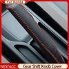 Автомобильные воротники переключения передач, кожаная ручка, ручка ручного тормоза, чехол для Honda Civic 2016-Fit Accord 2014