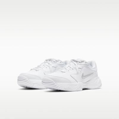 Детские кроссовки Nike Court Lite 2 Белый Металлический Серебристый (GS) Белый/Серебристый металлик