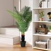 150cm Artificial Areca Palm Tree with 12 PE Leaves, Decorative Artificial Plant with Plastic Pot and Flocked Soil, Fake Plant for Home Office Decor