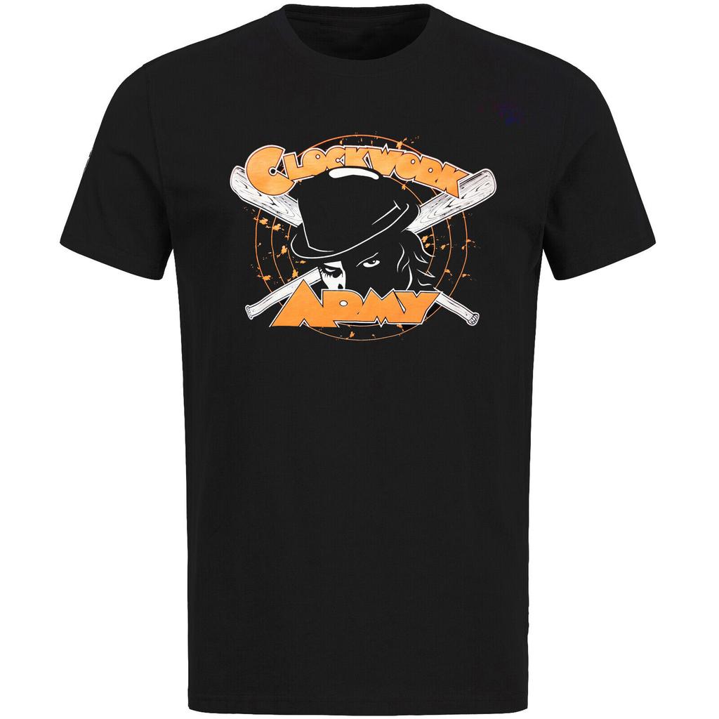 Clockwork Army Alex Orange Black T Shirt Oi Punk Skinhead Hand