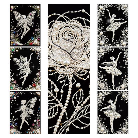 Набор для рисования жемчугом своими руками 3D Искусственный жемчуг Арт-поделка Цветы Фея Балерина Дизайны Настенное искусство Набор для творчества для взрослых Декор для дома Гостиной Спальни