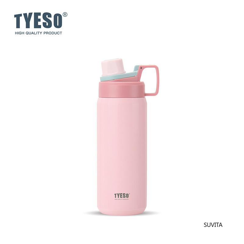 Термобутылка Tyeso из нержавеющей стали, спортивная, термоизолированная, герметичная, портативная, фляга для фитнеса, для путешествий на свежем воздухе, термосы