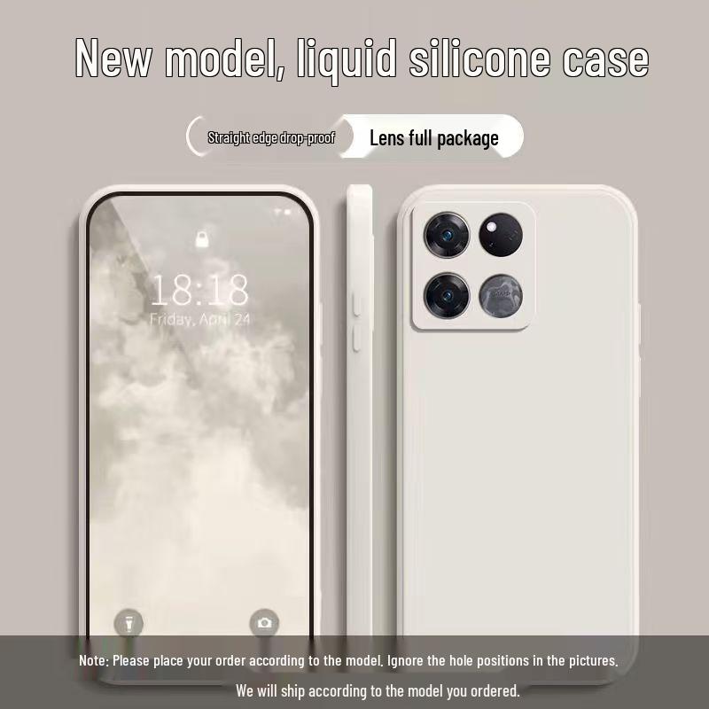 Защитный чехол из жидкого силикона для OnePlus Ace Racing Edition - Полное покрытие и защита от падений с простым, приятным для кожи дизайном.