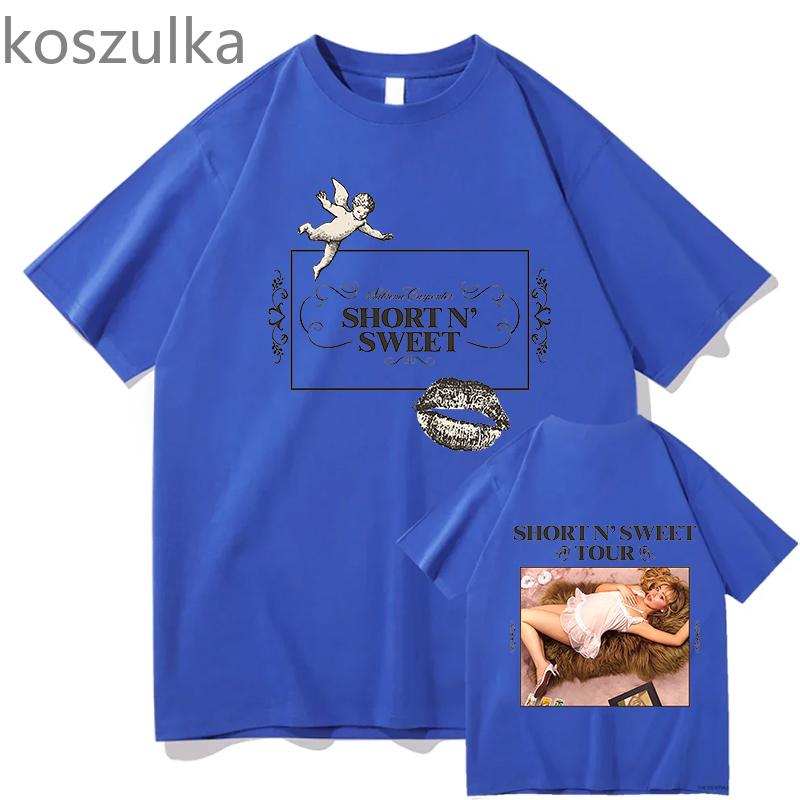 Sabrina Carpenter Short n Sweet Tshirts Unisex Summer Tshirt Female y2k Clothing Pure Cotton Harajuku Fashion Casual Streetwear