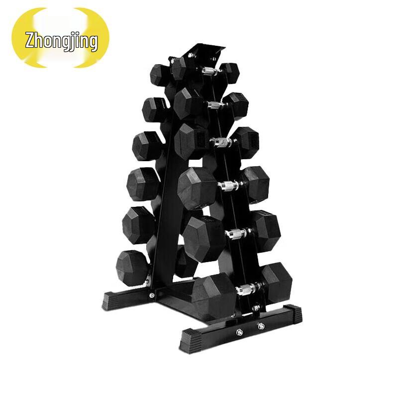 Zhongjing Hex Dumbbell Set with Storage Rack