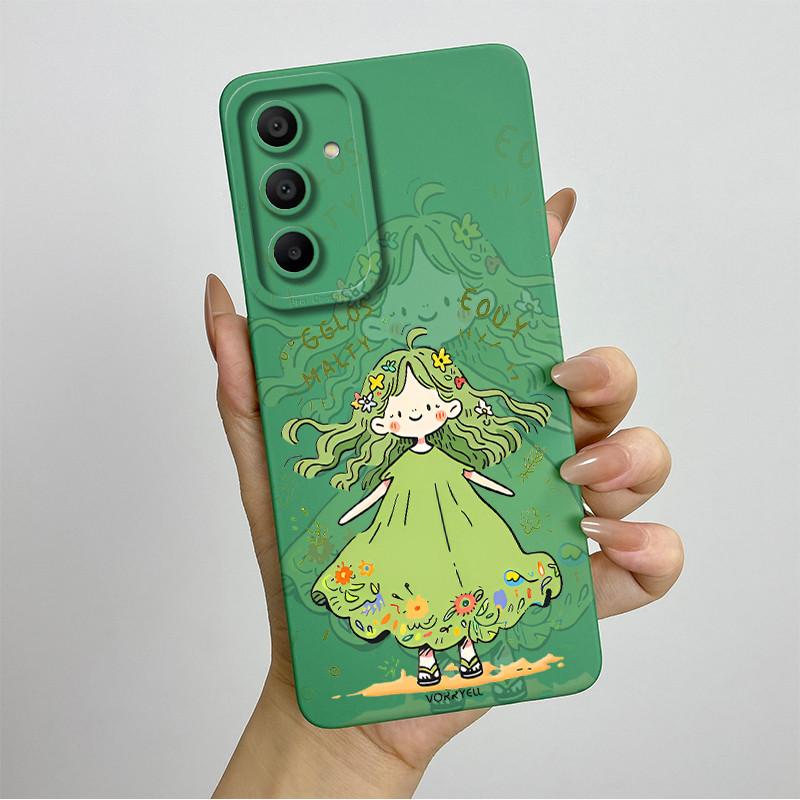 Sweet Soft Phone Case for Samsung Galaxy A15 A155 A156 4G 5G Fashion Cool Painted Cases Protection Back Cover Accessories Casing