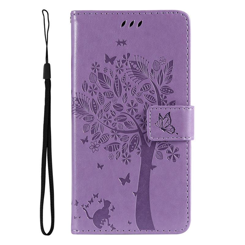Suitable for Apple16E Phone case iPhone15/14/13/12Cat Tree Butterfly Protective Cover16pro