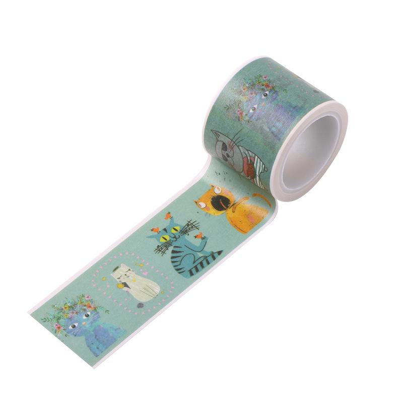 1 Roll Vintage Washi Tape Cute Colorful Art Decoration Diy Scrapbooking Masking Tape Japanese Stationery Stickers