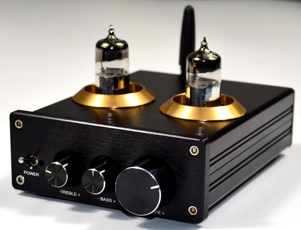 Ламповый предусилитель 6J5 с Bluetooth 4.2/5.0 APTX, регулировкой высоких и низких частот.