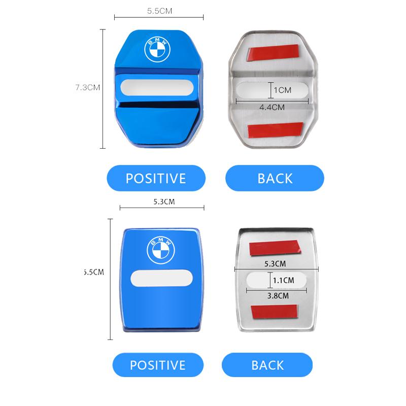 For BMW X7 G07 For BMW X1 X2 X3 X5 X4 X6 X7 G30 G20 G32 G11 G12 F40 F30 F20 F10 F34 F07 F44 Sticker 4Pcs 3D Car Door Lock Cover Accessories