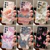 Чехол для телефона Samsung Galaxy S21 Ultra S21+ S 21 FE Цветочная задняя крышка Capa для Samsung S21 Plus Мягкий силикон Прозрачные ТПУ корпуса