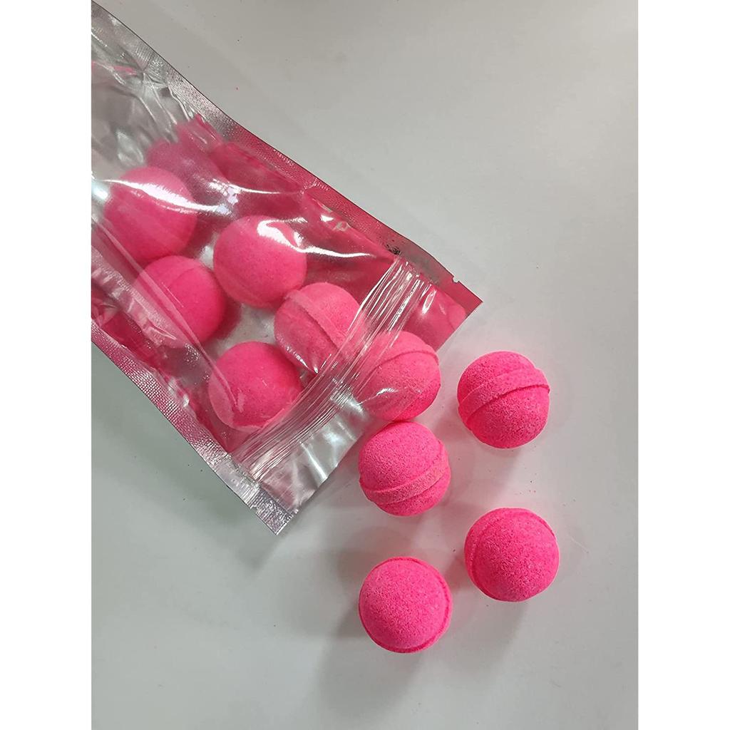 Набор мини-бомбочек для ванны с ароматом Персика (10 х 10 г), Pink Peachy Blush Mini Bath Bombs Set, THE BODY BUCKET