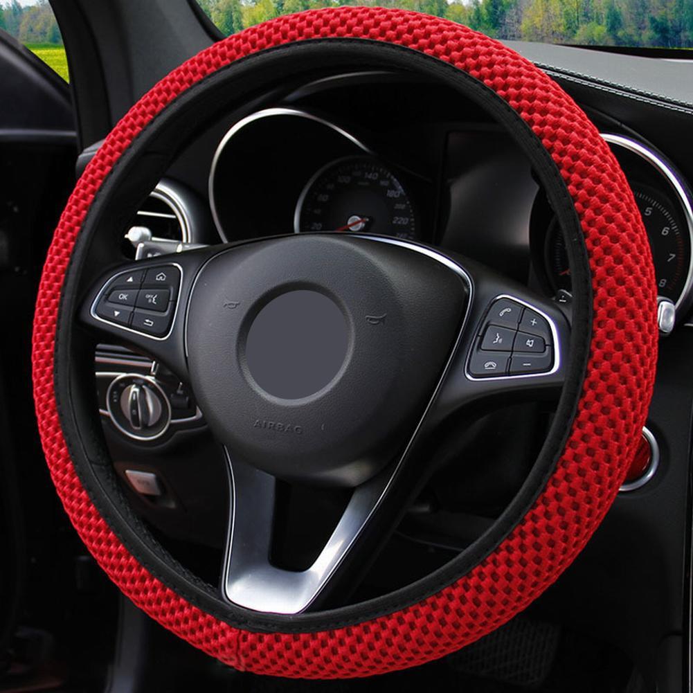 High Quality Anti-slip Wheel Protector Car Steering Wheel Cover 1x New