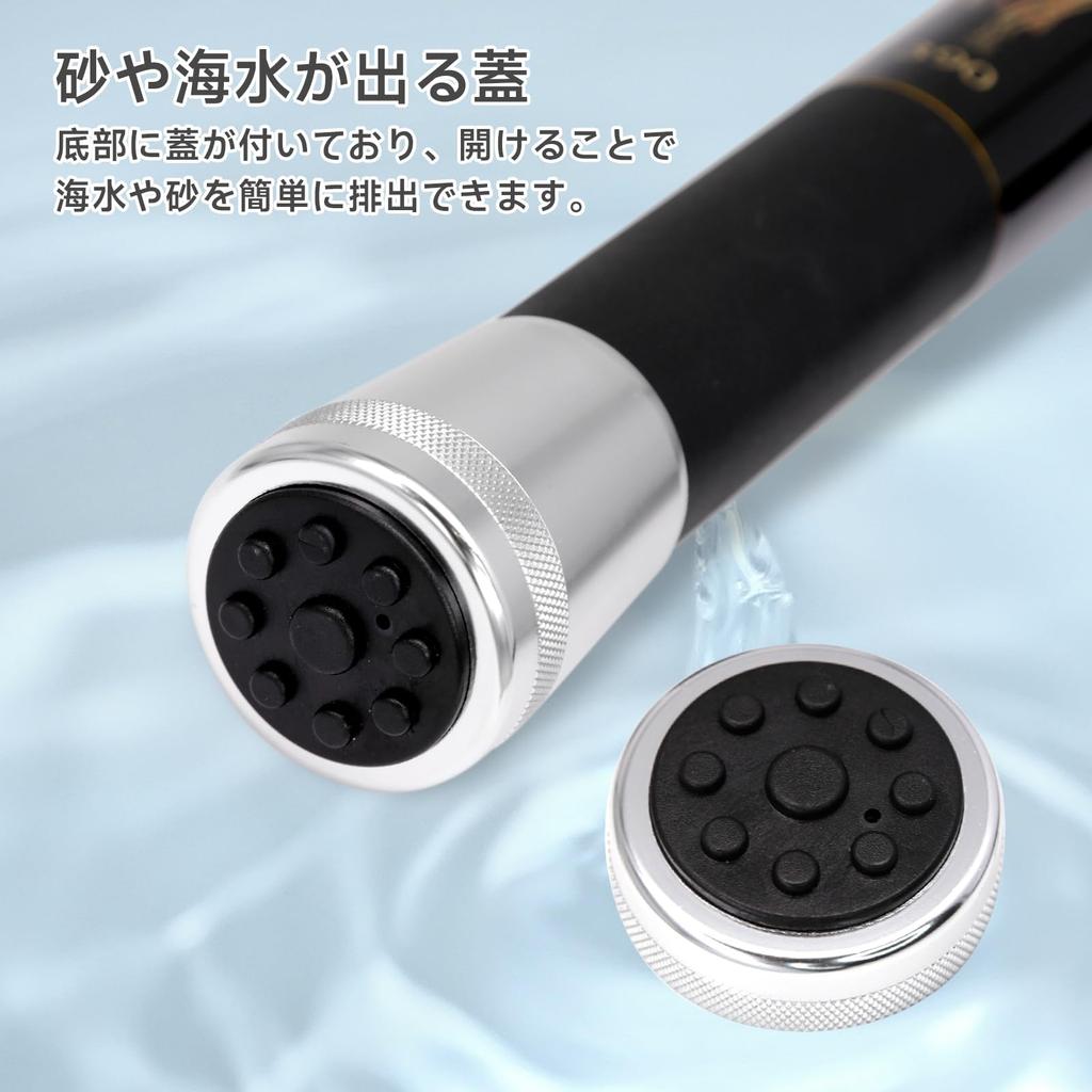 KOMCLUB Landing Small Extension Landing Pole for Fishing Extendable Compact and with Belt for Easy Suitable for Freshwater and Saltwater Use Pole,