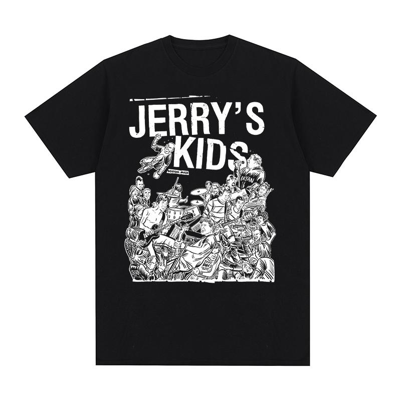 Винтажная футболка Jerry's Kids хардкор-панк группа Хлопковая мужская футболка Новая футболка Женские топы - Мужская летняя хлопковая футболка с принтом