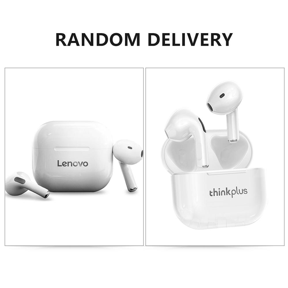 Lenovo Наушники LP40 True Wireless BT Earbuds Спортивные полувкладыши с подвижной катушкой 13 мм
