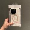 Vintage Pink Bow Swan Floral Frame Pattern Design Protective Cover for iPhone 17 16 15 14 13 12 11 16E Series Pro Max Plus