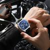 CHENXI Man Watch Multi-functional Skeleton Calendar Luminous Chronograph Leather Strap Quartz Men's Wristwatches New