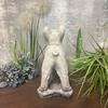Concrete bulldog - a beautiful standing dog statue for your garden!